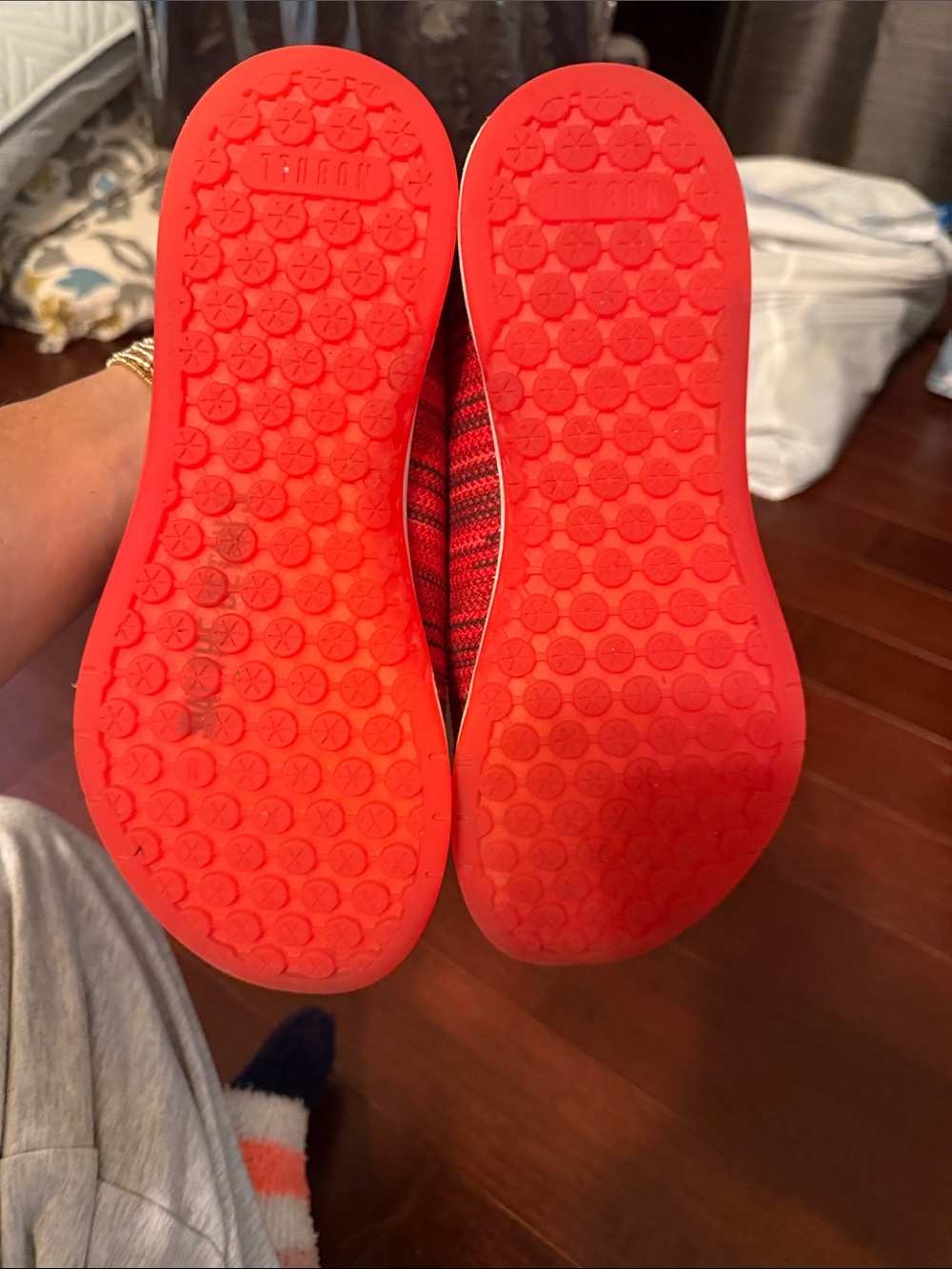 NOBULL Red Knit Athletic Shoes - Picture 2 of 2